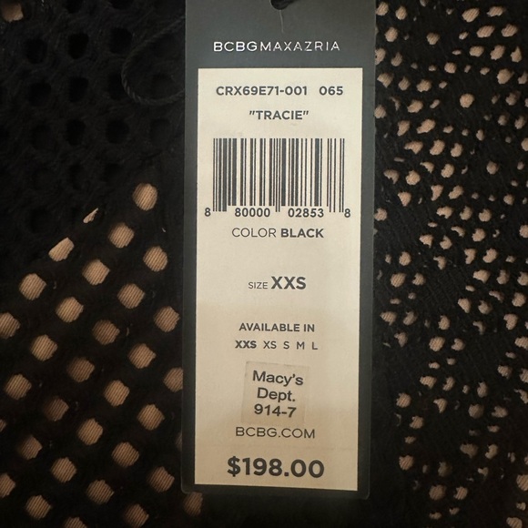 BCBG MaxAzria Black Tracie Asymmetrical Lace Fairy Dress - Size XXS - NEW - Picture 7 of 12